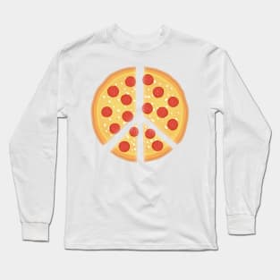 Pizza = peace Long Sleeve T-Shirt